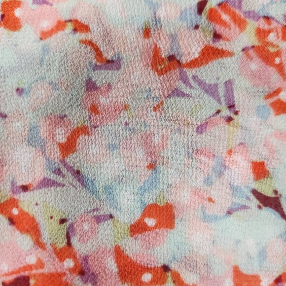 CAbi Womens Small Bella Pink Floral Layered V-Neck Tank Top Blouse 5032 Romantic - Picture 7 of 15